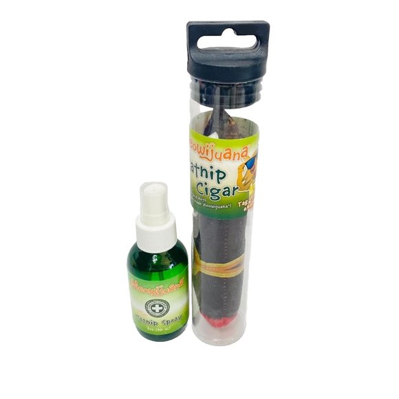 Meowijuana Catnip Spray & Catnip Cigar Toy For Cats Fun - Picture 1 of 8